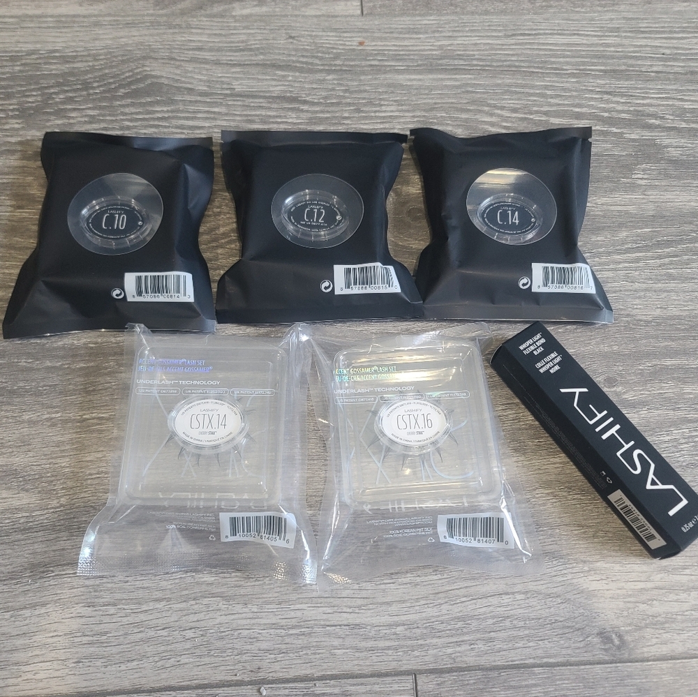 LASHIFY Eyelash Extension Collection Curls, Cherry Stax, Whisper Light Bond